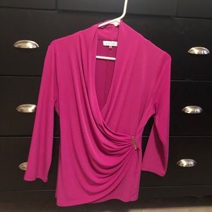 Hot pink Calvin Klein blouse